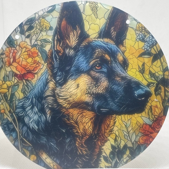 Suncatcher Acrylic Decorative German Shepherd Dog 6” Home Cabin Decor Gift Idea - Picture 3 of 3